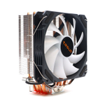 Кулер для процессора TESLA 1000RGB, 1х120мм, 800~1800rpm, 4-pin, Al+Cu, серебристый/RGB, 60CFM, 25дБ, 4-PIPE, TDP 170Вт, INTEL 1700/1200/115x/775/1366, AMD AM5/AM4/AM3(+)/AM2(+)/FM2(+)/FM1/754/940/939 (TSL-1000-RGB)