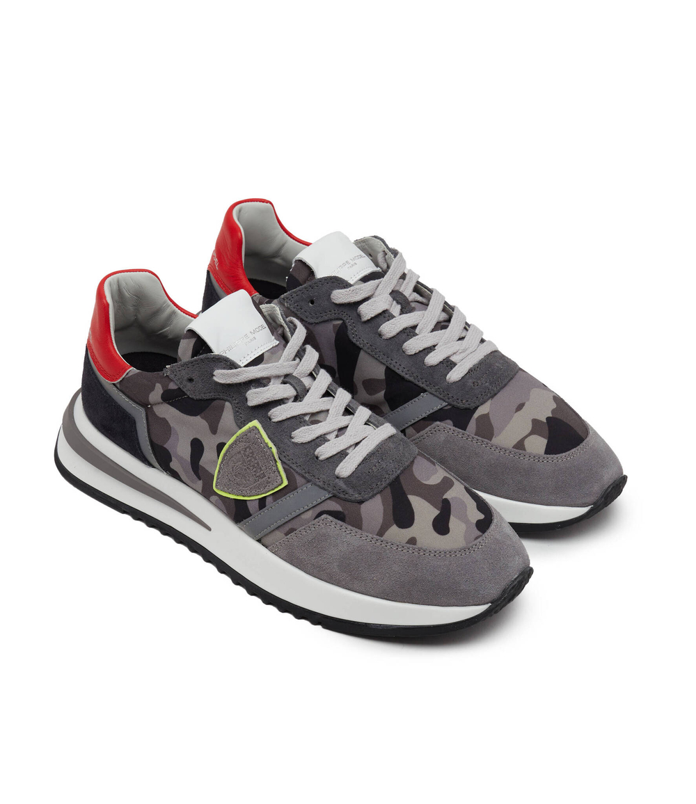 Кожаные кроссовки Philippe Model - серый(TYLU)