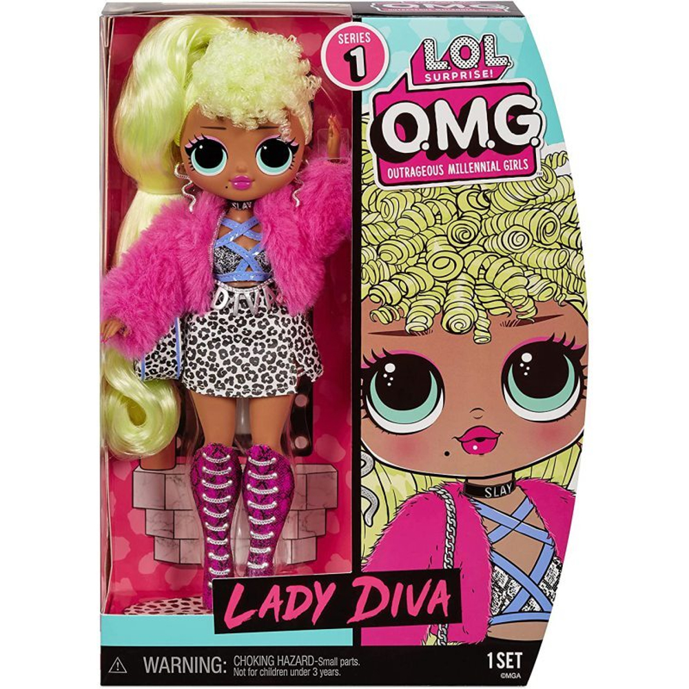 LOL SURPRISE - базовая кукла OMG Lady Diva OMG LOL переиздание серии 1 580539