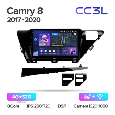 Teyes CC3L 10,2"для Toyota Camry 2018+