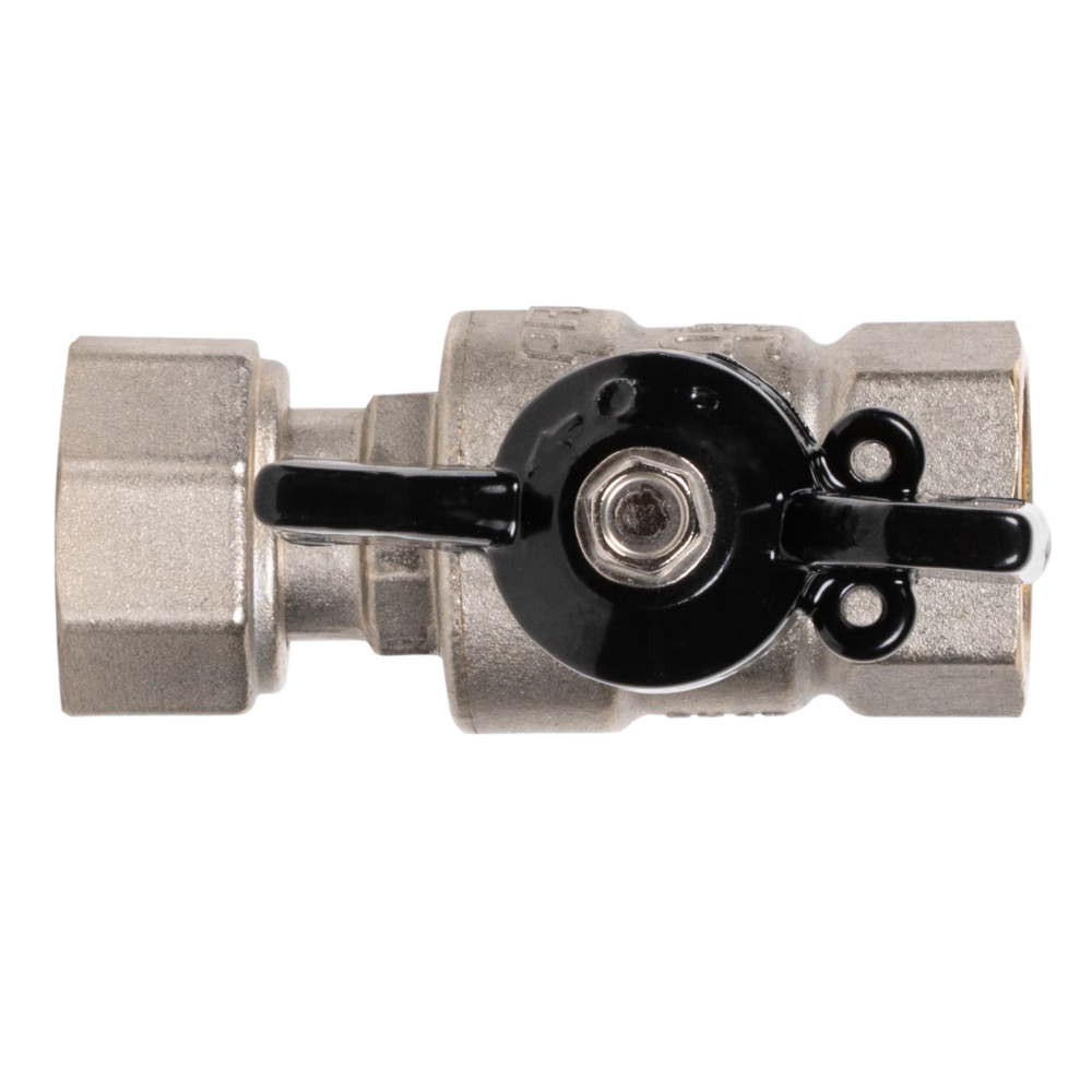 Кран шаровой латунный LD Pride 47.15.В-НкГк.Б Ду15 Ру40 с накидной гайкой (с биркой)