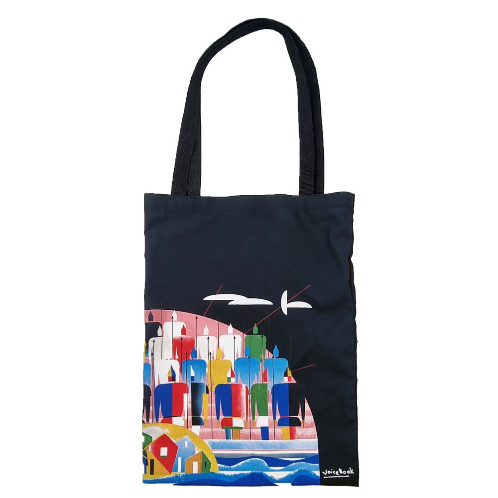 Шоппер с принтом в стиле Казимира Малевича