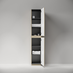 Шкаф-пенал напольный Sancos Folk Floor, 350х350х1880 мм, цвет Капучино, арт. PFL35FCP