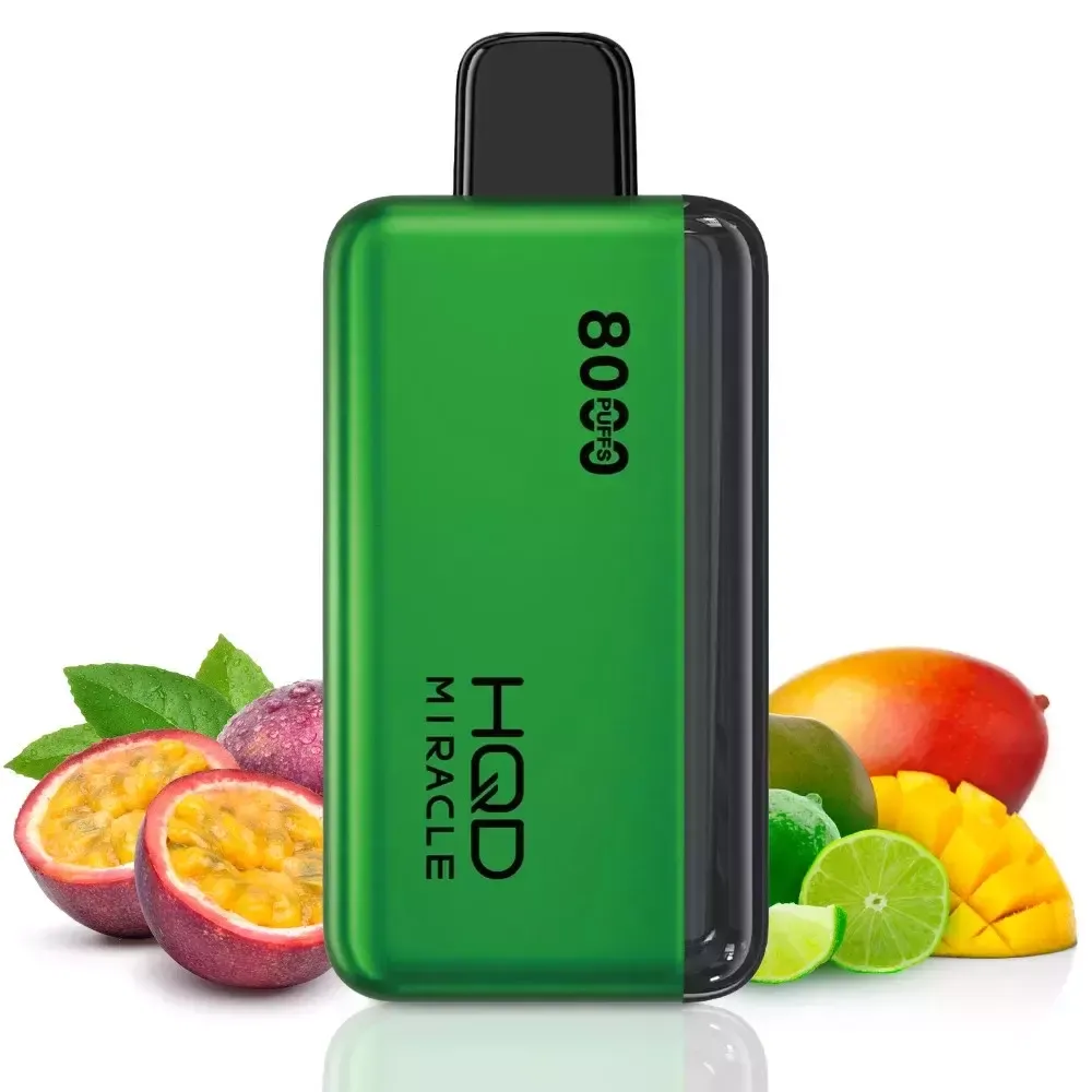 HQD MIRACLE 8000 - Passion Fruit Mango Lime (5% nic)