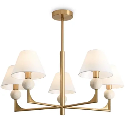 Люстра на штанге Freya RILEY FR2043CL-05BS