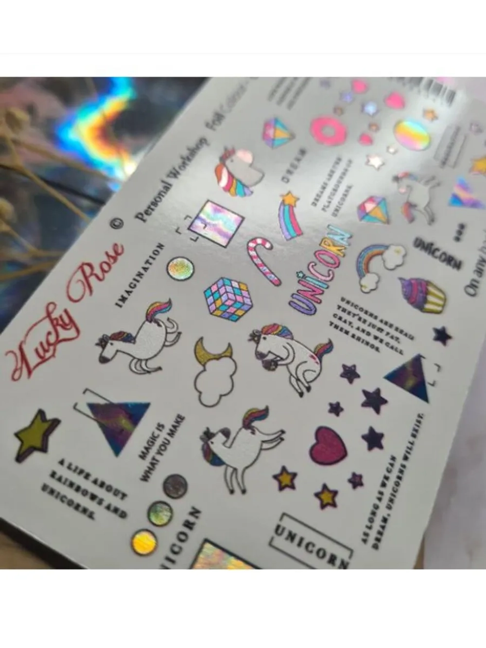 Набор слайдеры 2шт Lucky Rose. Foil 084, 085