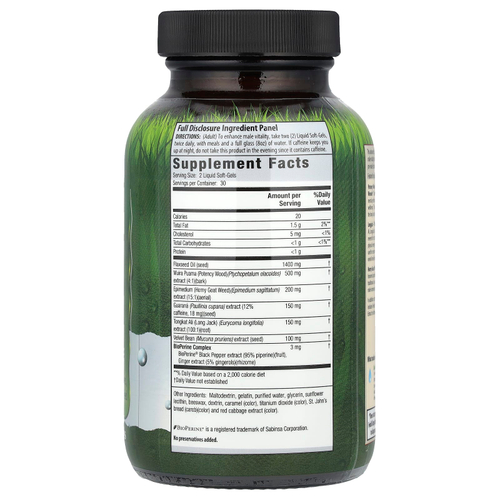 Irwin Naturals, Potency Wood Primal-Male ™, 60 мягких таблеток
