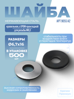 Шайба кровельная АРТ 9055 А2 6,7х16 с EPDM-прокладкой в упак 500 шт