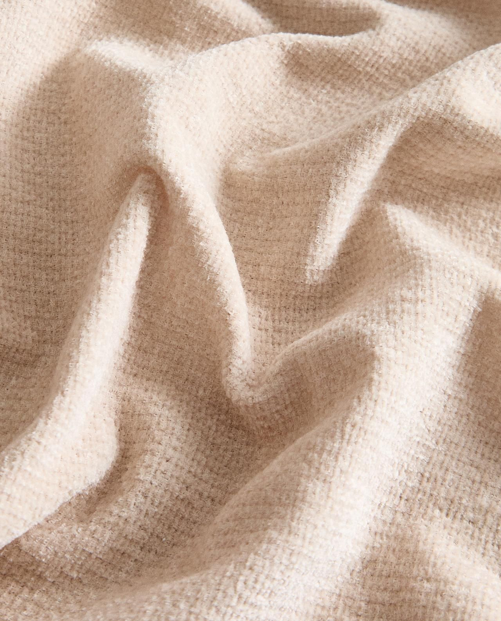 Zara Home - Синель одеяло, светло-бежевый, 140x190 см