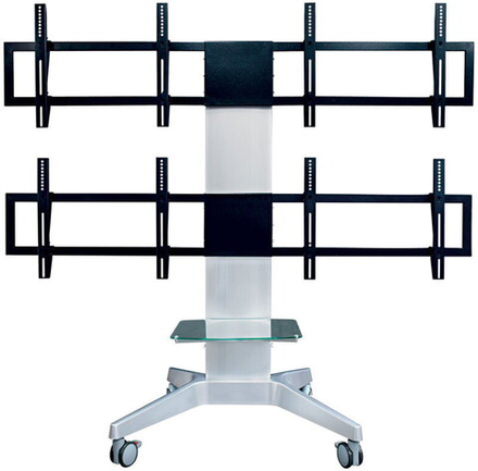 Подставка для телевизора Arm Media PT-STAND-16 серебристый 26;-55; макс.120кг напольный фиксированный