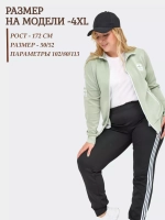 костюм спортивный на молнии Adidas больших размеров