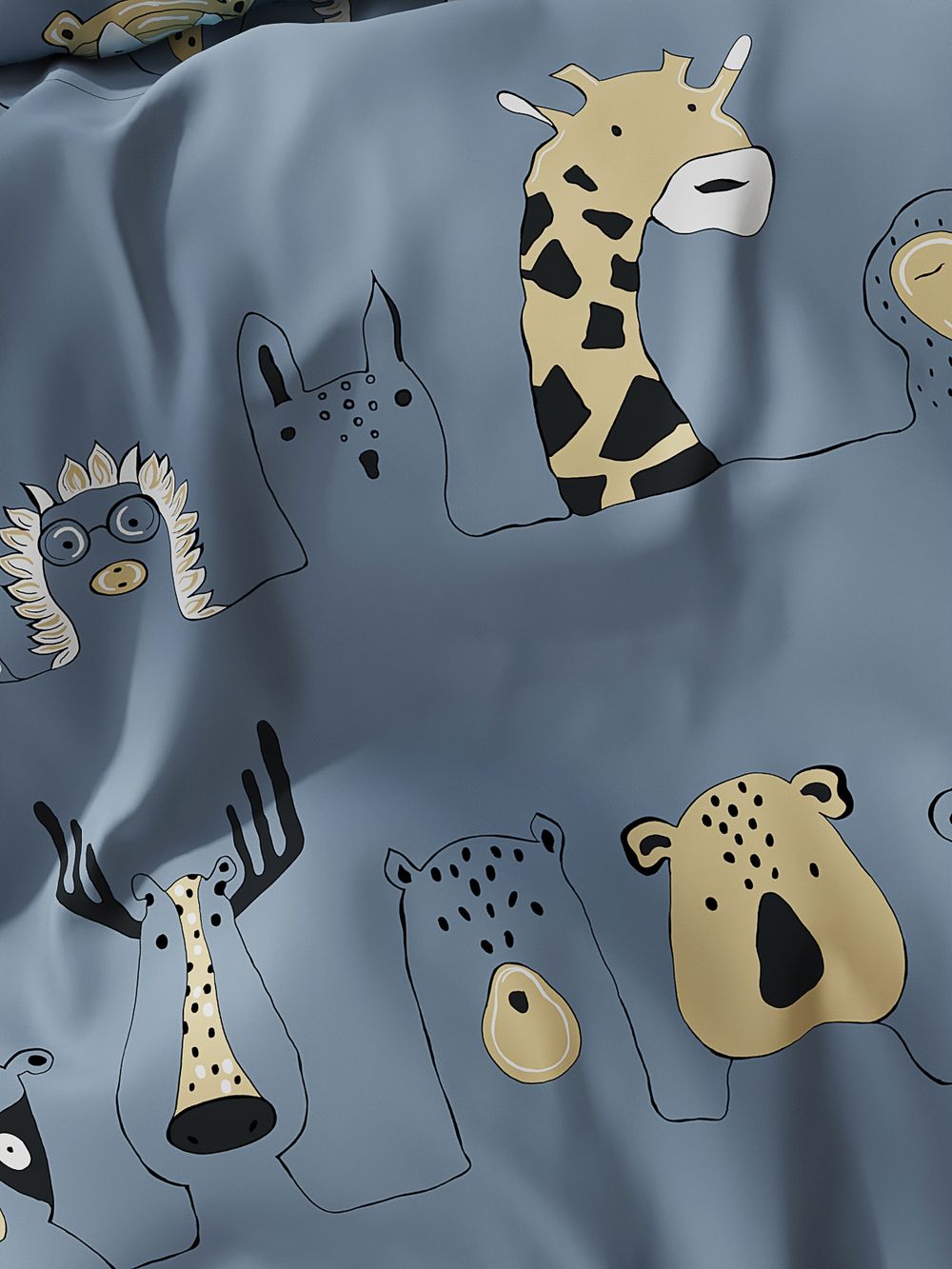 Простынь на резинке перкаль Сказка "Оттава" 90x200 см