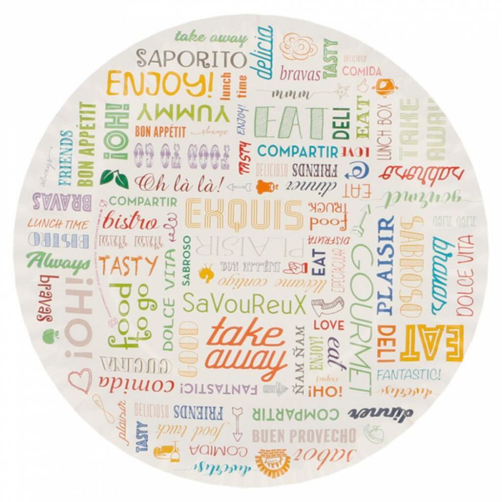 Тарелка   23 см, 100 шт, картон, Garcia de PouИспания