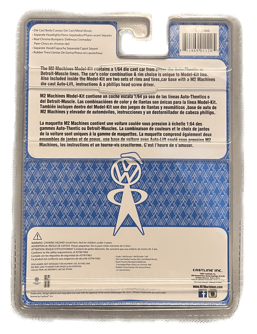 M2 Machines | Model-Kit | Release 41 | 1956 VW Beetle Deluxe USA Model (2022)