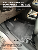 Передние автомобильные коврики ЭВА с бортами для Changan UNI-S рестайлинг (CS55 Plus рестайлинг 2)