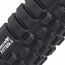 Цилиндр массажный 33 x 14 см черный двойной