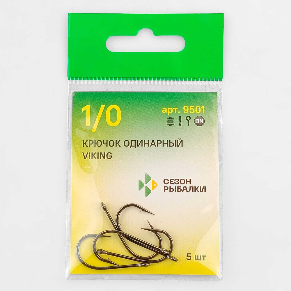 Крючок с ушком Fish Season Viking 9501