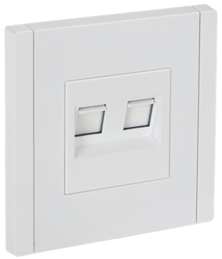 FORTE&PIANO Розетка двойная RJ11+RJ45 кат.5E FP235 белый IEK
