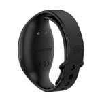 Черный вибратор-кролик 20см с часами-пультом ДУ Anne's Desire Rabbit Remote Control Watchme Technology Black