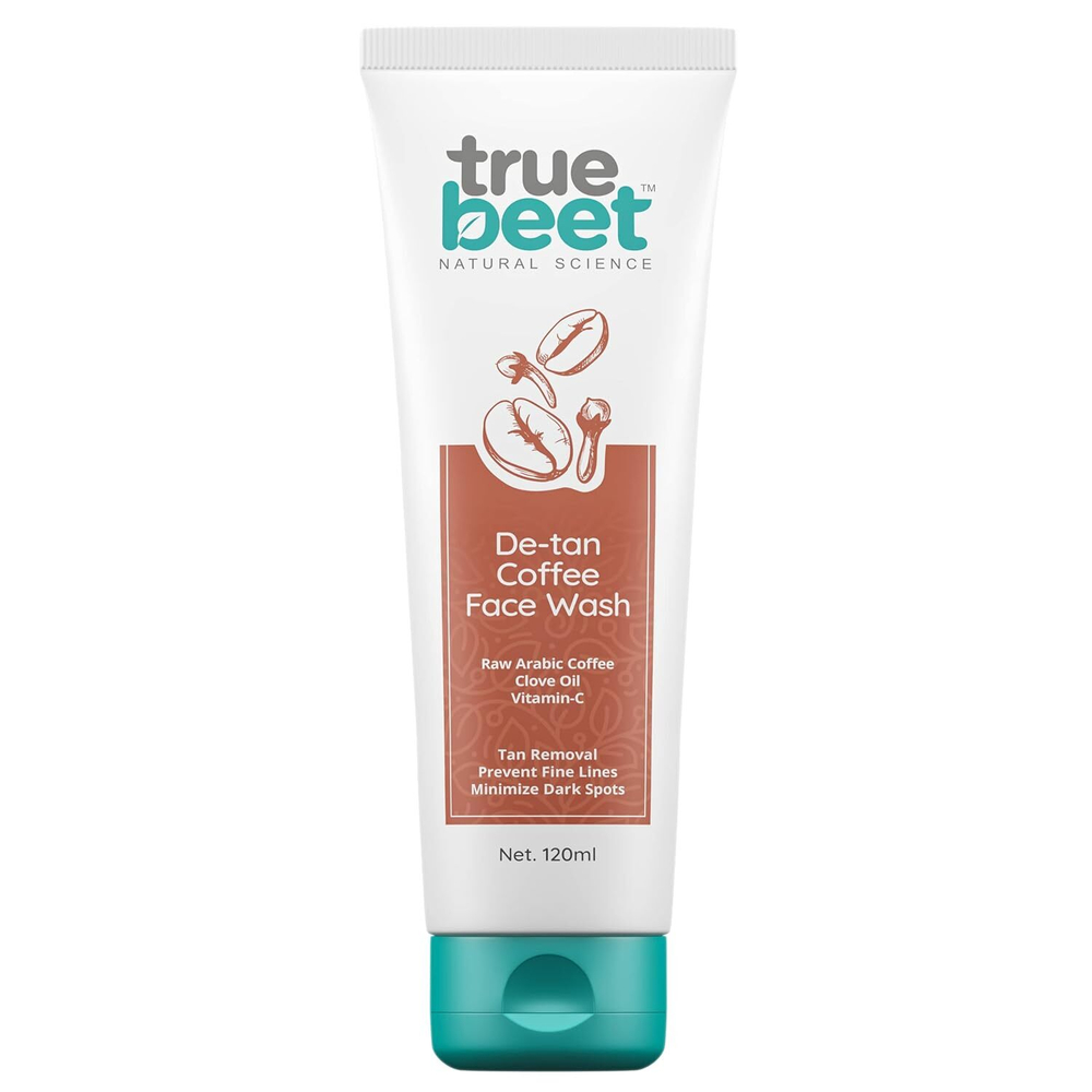 Truebeet Кофейная пенка для умывания с экстрактом арабского кофе, гвоздичным маслом и витамином С для всех типов кожи |120 мл, для мужчин и женщин, от тёмных пятен и разглаживания морщин