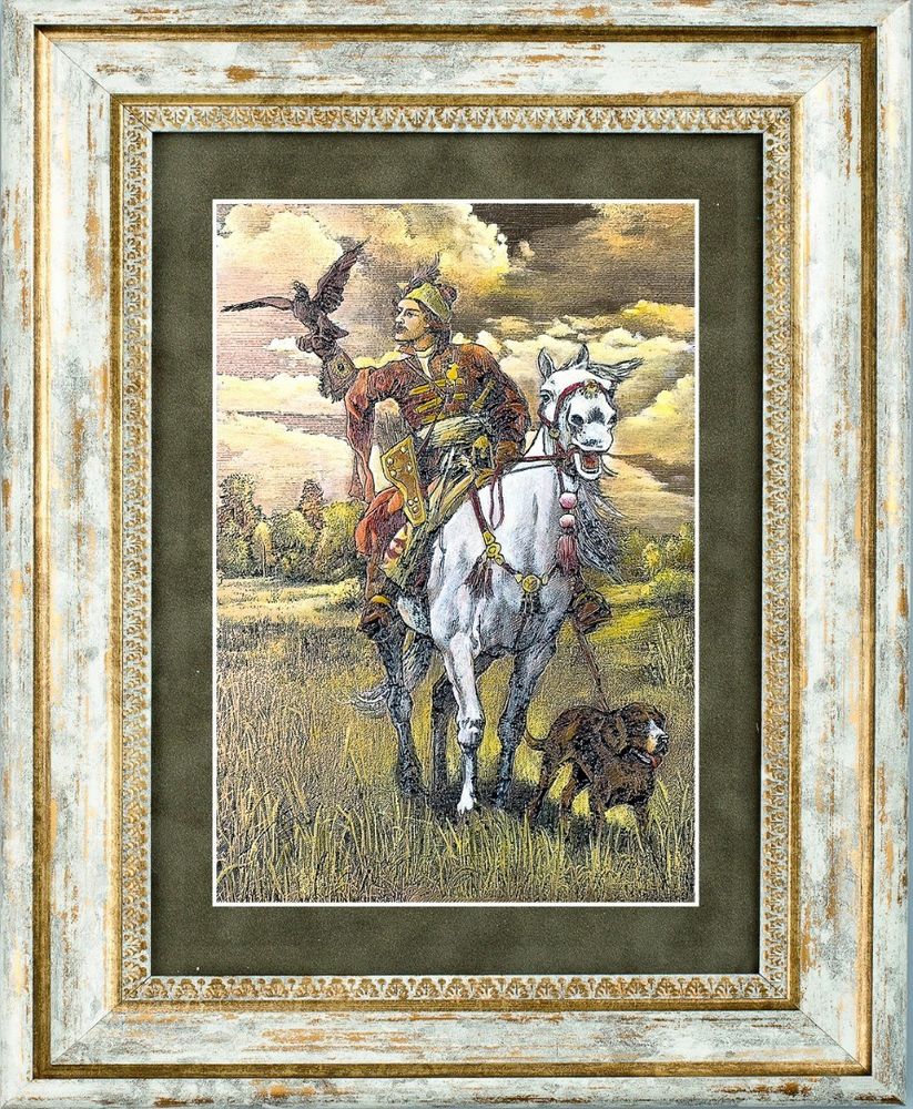 Гравюра &quot;Охотники на привале, Василий Перов&quot;