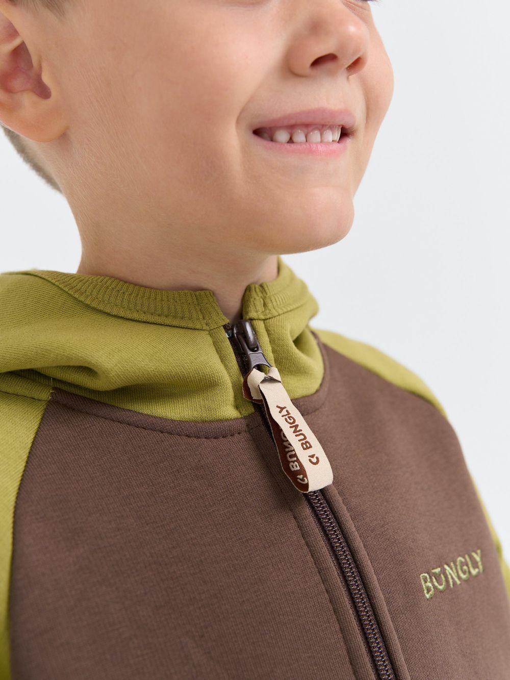 Толстовка Колор блок "Шоколад" утепленная