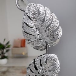 Зеркало настенное Monstera Deliciosa (Монстера) Античное серебро