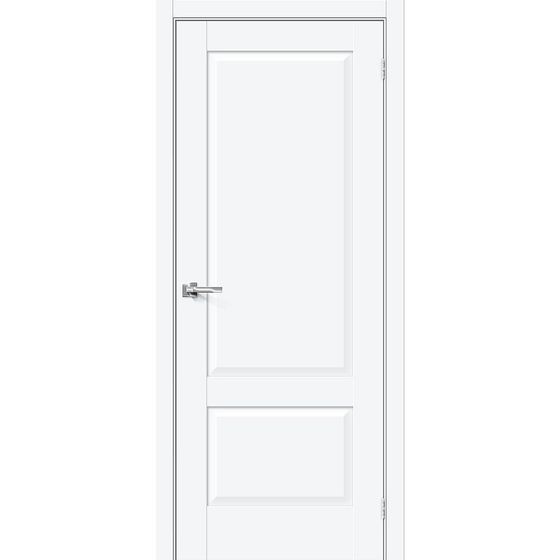 Купить Межкомнатная дверь ПЭТ Прима-12 White Silk глухая