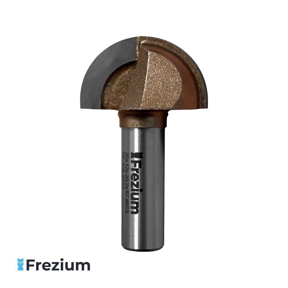Сферическая фреза по дереву "Frezium" 35x12x20.2x57 R17.5; GF-108-R17.5