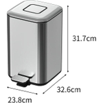 Мусорное ведро Boheme Q 10948-MG золото матовое