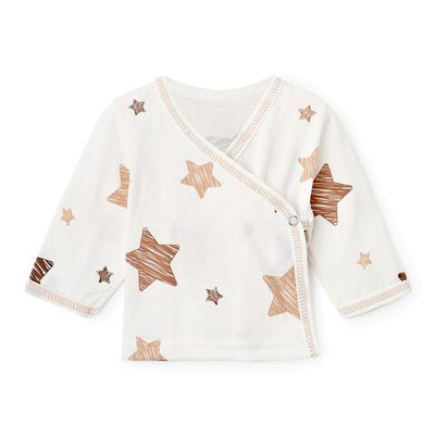 Распашонка Звездочки, р. 62 , молочный / бежевый 9932388 (Bloom Baby)