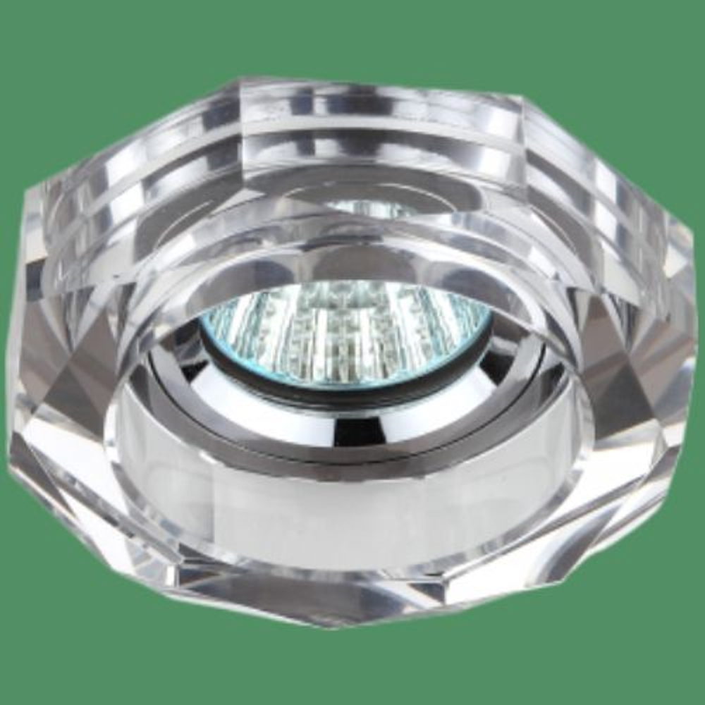 Светильник встраиваемый MR-16 GU5.3 ЭРА DK6 CH/SL зеркальный хром