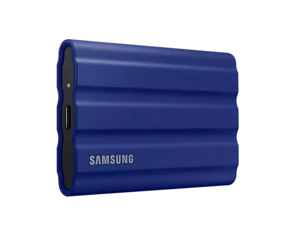 Внешний SSD Samsung 2Tb T7 Shield, USB 3.2 Gen 2 Type-C, синий (MU-PE2T0R/WW)