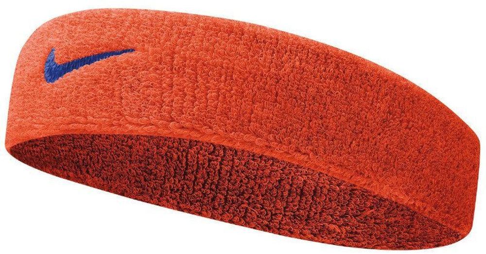 Повязка на голову теннисная Nike Swoosh Headband - team orange/college navy