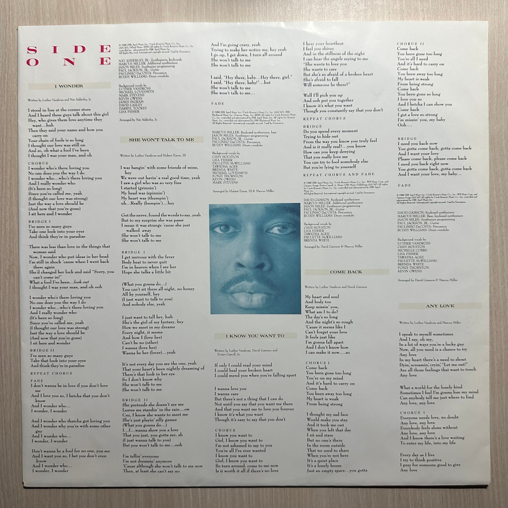 Luther Vandross - Any Love (Голландия 1988г.)