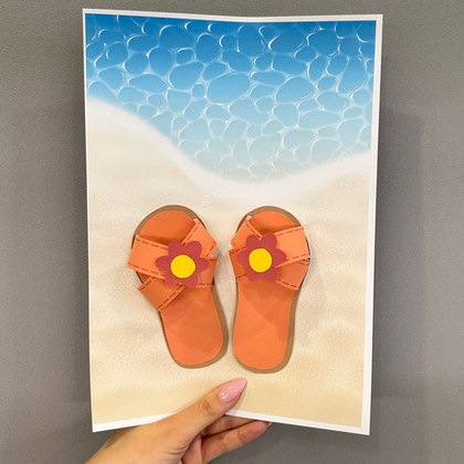 Поделка "Сланцы на песке"