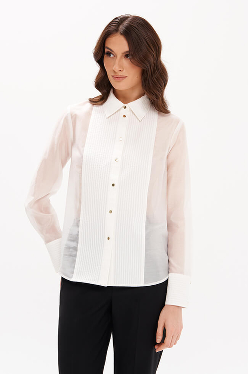 23363 Блузка женская (молочный)