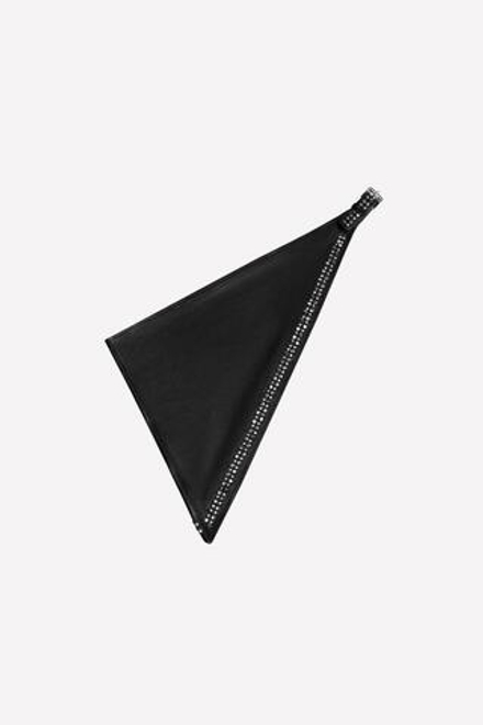 ZARA X LUDOVIC DE SAINT SERNIN КОЖАНАЯ БАНДАНА, ЧЕРНЫЙ