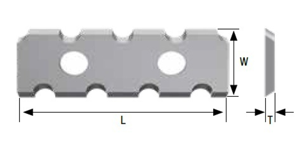 Нож сменный для фрез 60х12х1.5x26 T04F-CR
