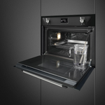 Компактный духовой шкаф с пароваркой Smeg SF4920VCN1