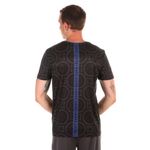 Мужская футболка темно-серая с темно-синим принтом Sesmik by Vlad Sedov VS002/VS0058