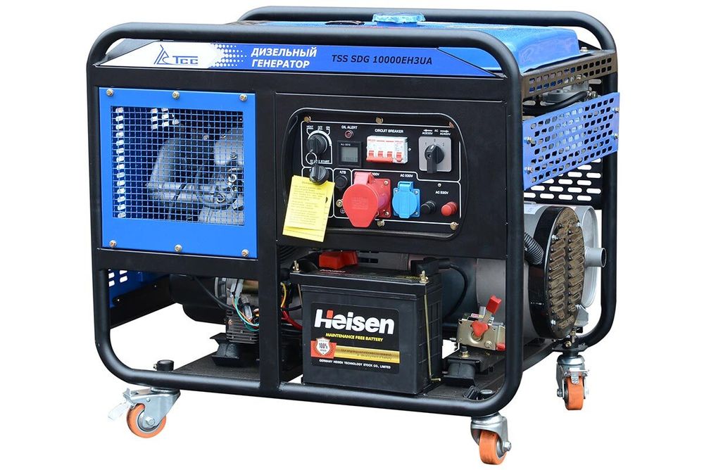 Дизель генератор TSS SDG 10000EH3UА - [10 кВт / 220V-380V] эл. старт
