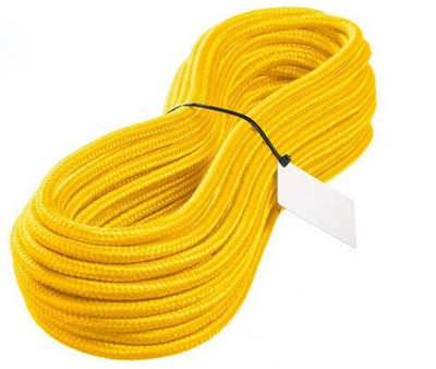 Веревка якорная п/п 5мм, 120кг, желтая (1 м)