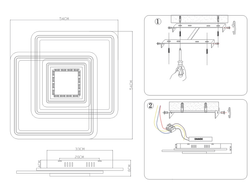 Ambrella Потолочный светодиодный светильник с хрусталем Ice FA262