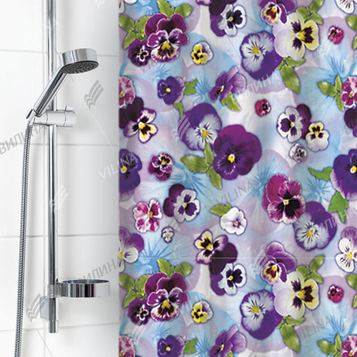 Штора для ванной комнаты 180х180см Виола полиэстер