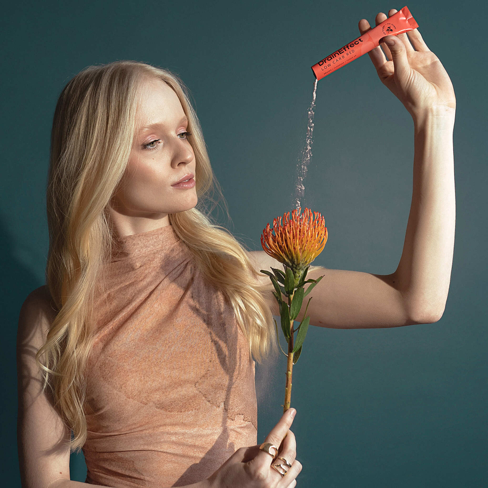 DrainEffect Red Low Carb Дренирующий напиток 20 стиков низкоуглеводный, вкус ягодный