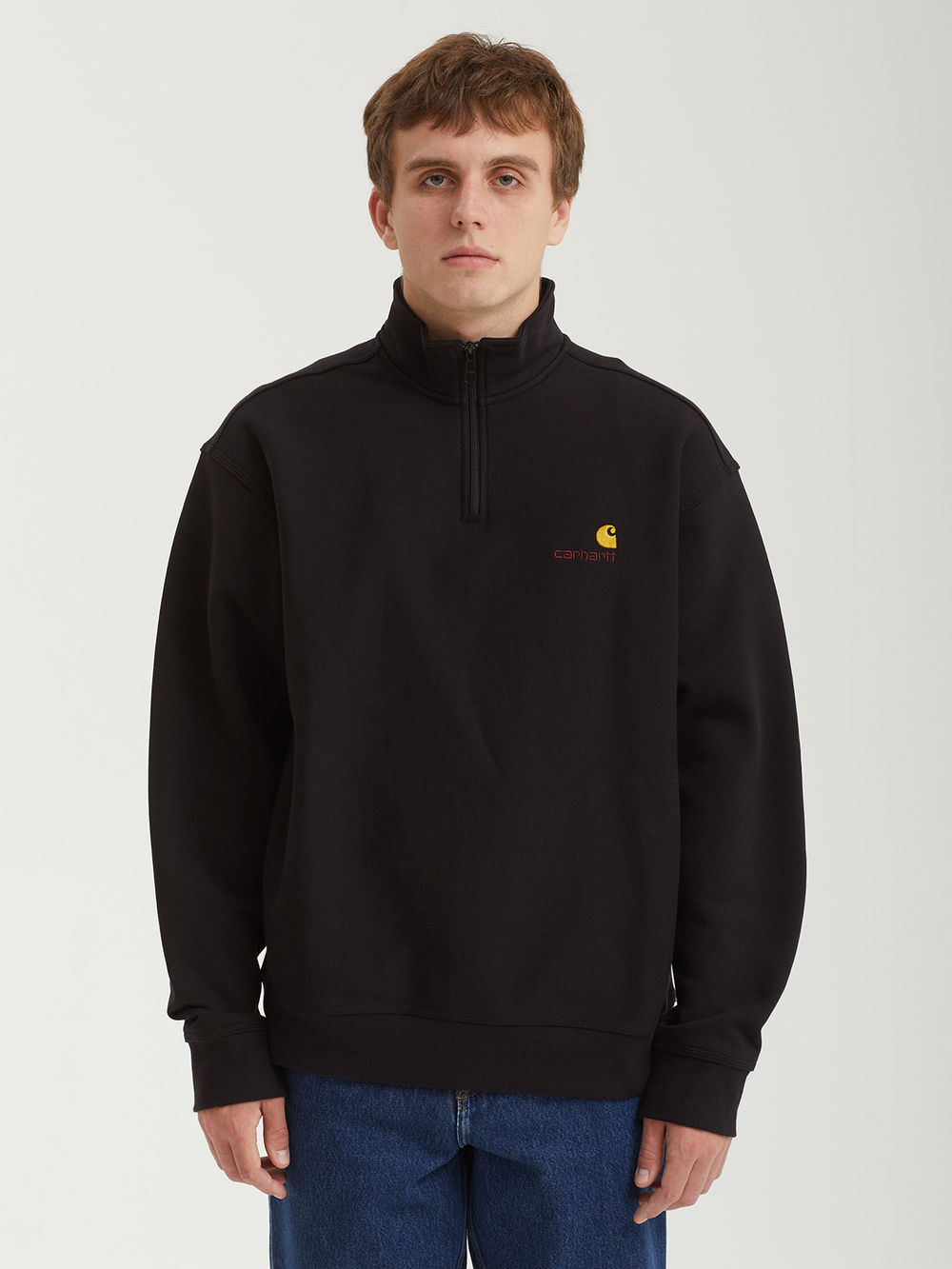 Мужская Толстовка Half Zip American Script