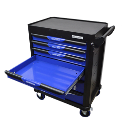 Инструментальная тележка GW-7ST Blue (Great Wolf ) 7 ящиков, увеличенные колеса с тормозом, ЦЗ