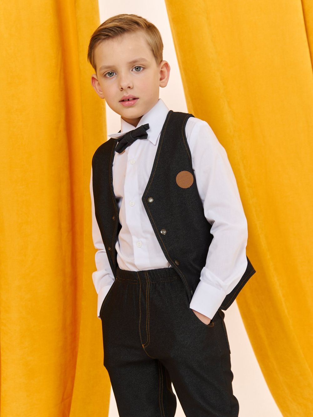 Жилет из джинскота "Графит"