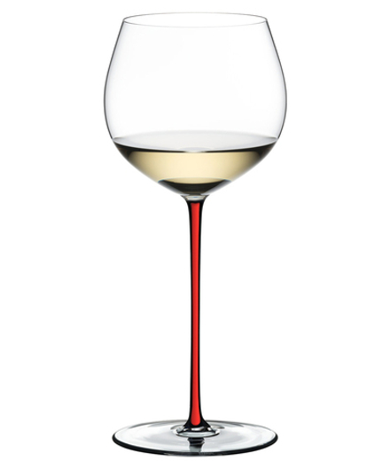 Riedel Fatto a Mano Бокал для вина Oaked Chardonnay 620мл с красной ножкой